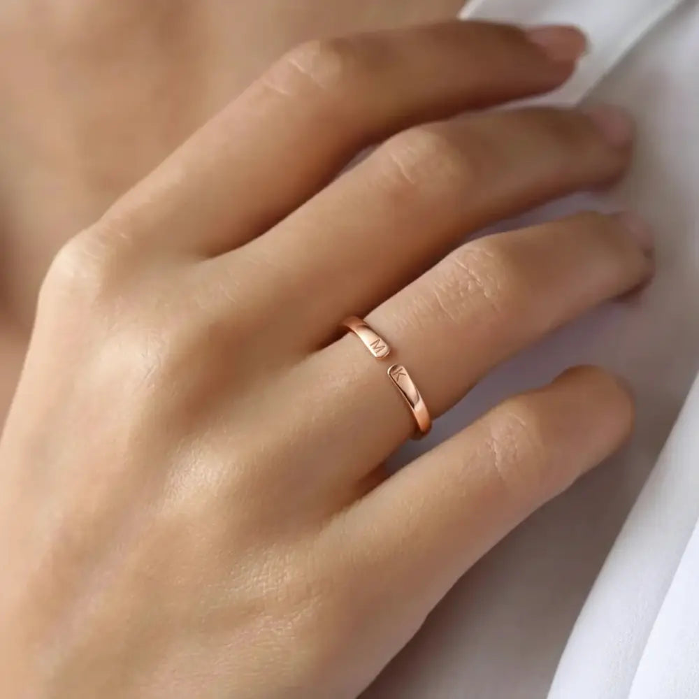 Bague initiales