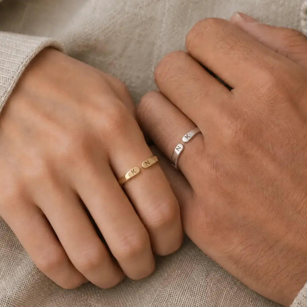 Bague initiales
