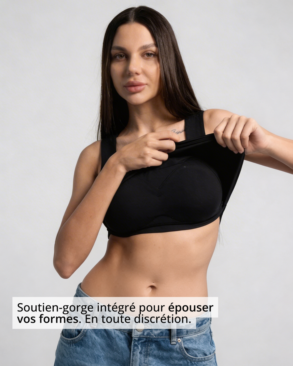 Débardeur sculptant avec soutien-gorge intégré