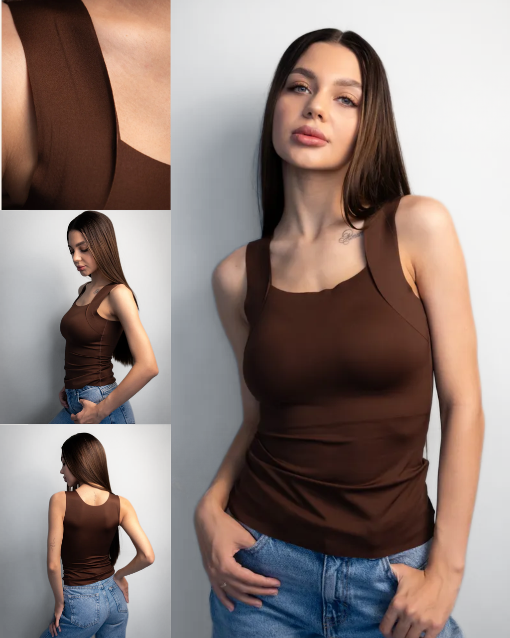 Débardeur sculptant avec soutien-gorge intégré