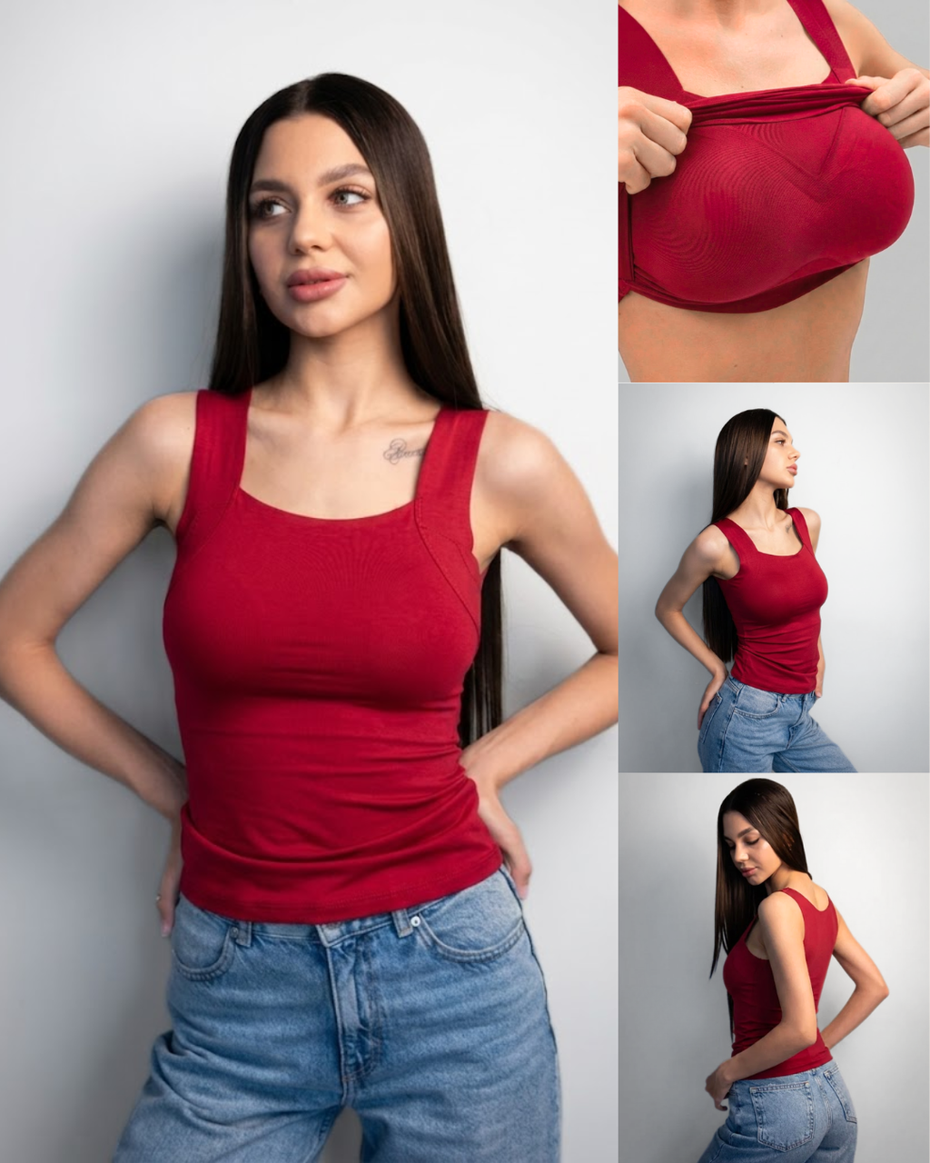 Débardeur sculptant avec soutien-gorge intégré