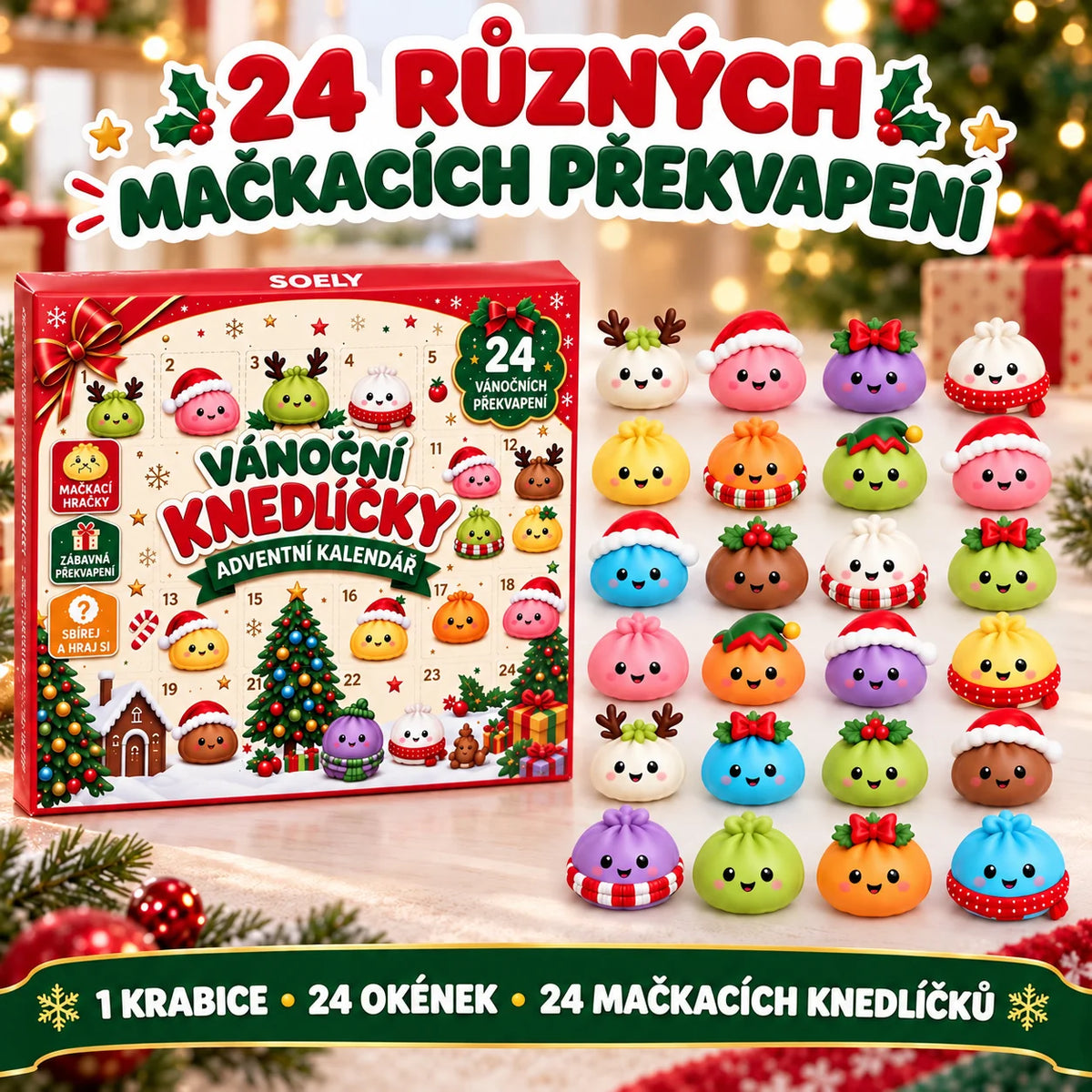 24 různých mačkacích překvapení