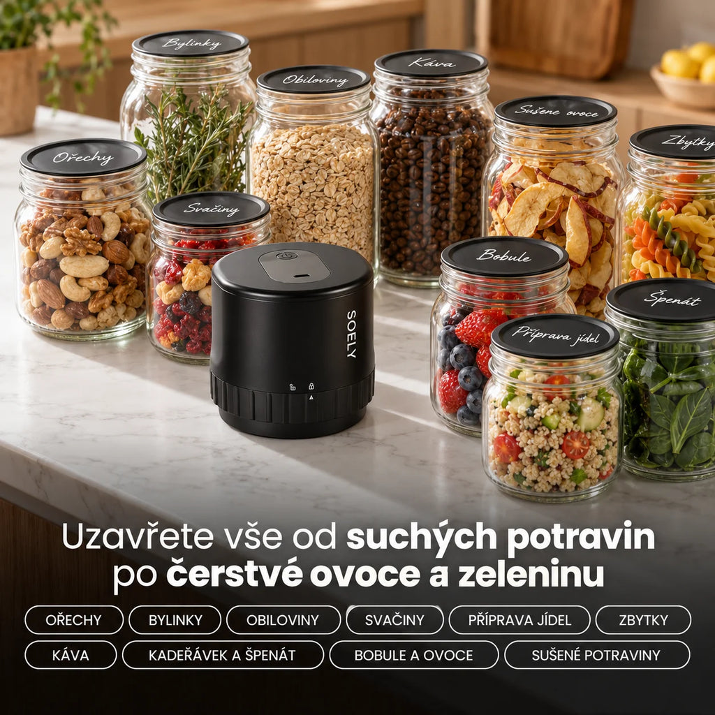 Od suchých potravin po čerstvé ovoce